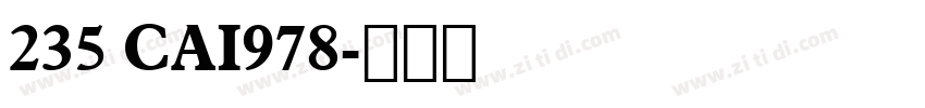235 CAI978字体转换